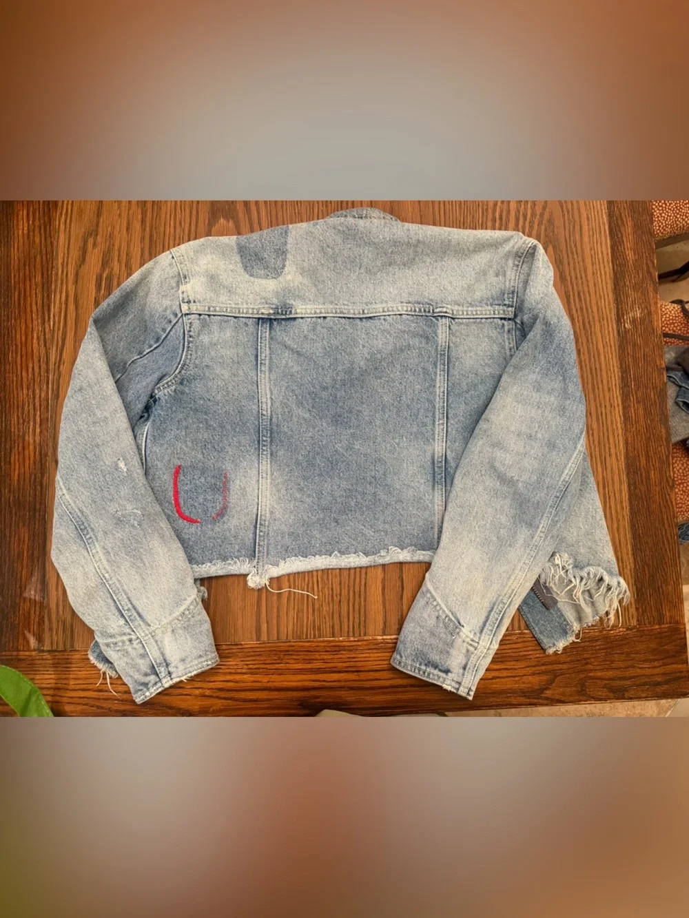 Free People Light Wash Denim Jacket - Picture 2 of 3